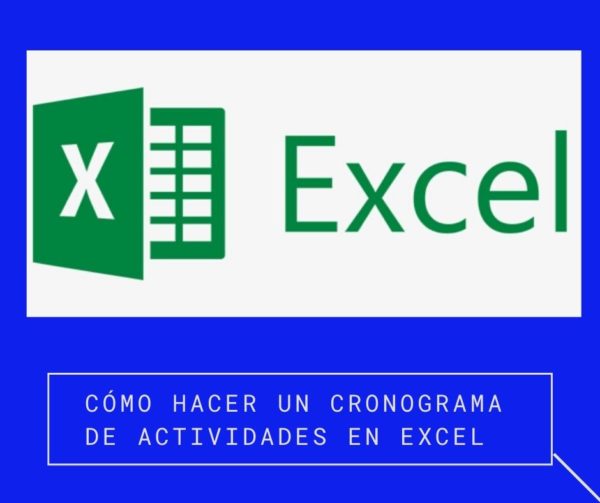 cronograma de actividades en Excel