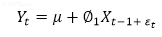 modelo ar (1) ecuación1 